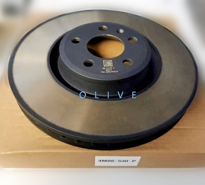 Disque de frein à rotor de rupture enduit de qualité OEM 4M0615301P pour <span class=keywords><strong>Audi</strong></span> - Product Image 1