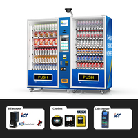Distributeur automatique intelligent Zhigou 15,6 pouces à 120 voies, paiement par carte Visa, distributeur de snacks et de boissons, vente flash