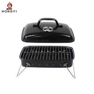 เตาบาร์บีคิวถ่านขนาดเล็กพกพา Hongyi สำหรับตั้งแคมป์ปิกนิกกลางแจ้ง สำหรับ 1-2 คน แบบมัลติฟังก์ชั่น ป้องกันควันและลม - Product Image 4