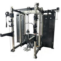 Nouveau modèle 2026 : Rack de musculation en acier au carbone avec panneaux latéraux et machine Smith, capacité 500 kg, pour la maison et les salles de sport commerciales