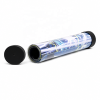 Tube de rangement cylindrique transparent pour tapis de jeu TCG, étui rond en plastique pour tapis de jeu de cartes avec bouchons pour support de tapis de jeu de cartes à collectionner