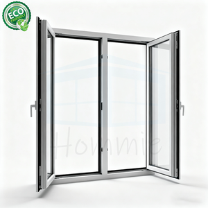 Kính cường lực bán buôn nhà ban công tiêu chuẩn đu cửa sổ kính bên trong hoặc bên ngoài Mở Cửa Sổ Khung nhôm - Product Image 4