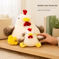 Peluche de poulet super douce, rembourrée en coton PP, coussin réconfortant, cadeau d'anniversaire et décoration de chambre