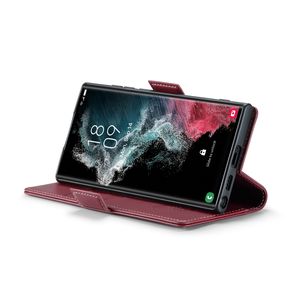 Étui de téléphone en cuir anti-vol RFID pour <span class=keywords><strong>Samsung</strong></span> Galaxy <span class=keywords><strong>S22</strong></span> <span class=keywords><strong>Ultra</strong></span> 5G <span class=keywords><strong>CaseMe</strong></span> 023 avec boucle papillon et texture litchi nouvel arrivage - Product Image 5