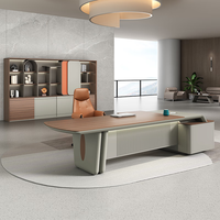 Mobilier de bureau nordique ergonomique en forme de L unique moderne haut de gamme luxe patron exécutif bureau or tiroirs armoire pour petit