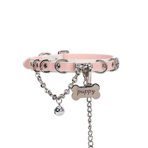 Collar <span class=keywords><strong>de</strong></span> cadena para perro adulto, juguete sexual alternativo para entrenamiento <span class=keywords><strong>de</strong></span> sumisión, para sexo anal masculino y femenino, SM, <span class=keywords><strong>de</strong></span> cuero, con etiqueta <span class=keywords><strong>de</strong></span> identificación <span class=keywords><strong>de</strong></span> perro, para <span class=keywords><strong>castigo</strong></span> y sujeción. - Product Image 1