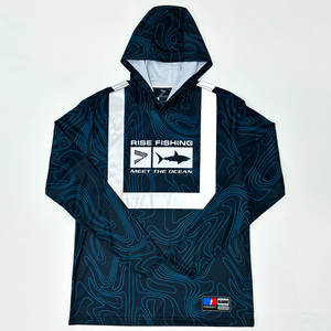 เสื้อฮู้ดดี้ตกปลาแบบมีแถบสะท้อนแสง UPF50+ แห้งเร็ว ระบายอากาศได้ดี ป้องกันแสงแดดทั้งกลางวันและกลางคืน สำหรับสวมใส่ได้ตลอดวัน - Product Image 1