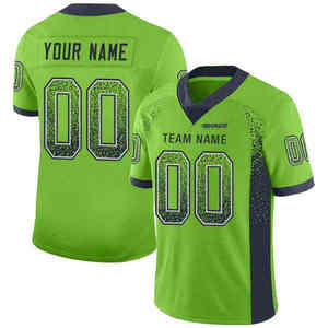 Camisetas Personalizadas de Fútbol Americano Unisex, Sublimadas, Manga Corta, Talla Grande, Estilo Cuadrado, Antibacterianas, al por Mayor - Product Image 6