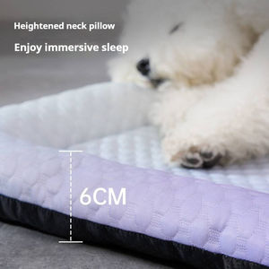 <span class=keywords><strong>Cama</strong></span> de <span class=keywords><strong>perro</strong></span> de seda de hielo de dibujos animados de verano para enfriar y refrescar el uso de gatos y perros - Product Image 6