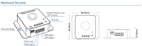 Contrôleur d'éclairage LED E1-RC MAX 6.5A 12-48VDC avec détecteur de mouvement PIR pour escalier, chambre à coucher, télécommande RF, conforme à la norme ROHS