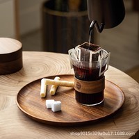 Gobelet à café réutilisable de style japonais à accrocher à l'oreille, Americano glacé, Latte, haute valeur, sensation haut de gamme, verre exquis pour femme