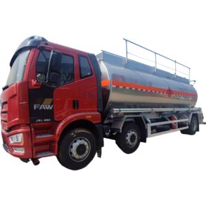 Camion de livraison d'éthanol FAW 6*2 20CBM Camion de stockage d'hydroxyde de sodium Véhicule chimique dangereux Vente chaude - Product Image 1