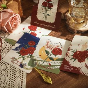 <span class=keywords><strong>Carte</strong></span> de voeux tridimensionnelle Rose avec sens rétro de la cérémonie pour les festivals, les anniversaires, la fête des mères, la <span class=keywords><strong>carte</strong></span> pliable - Product Image 2