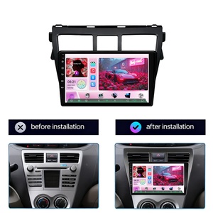 Lecteur DVD de voiture Qualcomm 9 pouces 4 cœurs avec écran IPS, WIFI, GPS, Android 2 Din, <span class=keywords><strong>autoradio</strong></span> pour Toyota VIOS <span class=keywords><strong>Yaris</strong></span> 2007-2013 - Product Image 4
