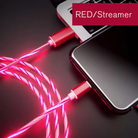 Câble USB Micro LED Flexible en PVC, Câble de Charge Rapide Multi-Connecteurs pour Smartphone, Idéal pour les Voyages et les Cadeaux