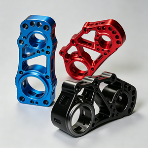 Soporte de Conexión de Aleación de Aluminio Mecanizado por CNC de 5 Ejes para Accesorios de Motocicleta Anodizados Personalizados - Product Image 4