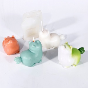 แม่พิมพ์ซิลิโคนสำหรับสุนัขแบบขายส่ง ใช้ซ้ำได้ ปลอดภัยสำหรับเครื่องล้างจาน เหมาะสำหรับตกแต่งบ้าน อุปกรณ์ทำเค้ก DIY - Product Image 1