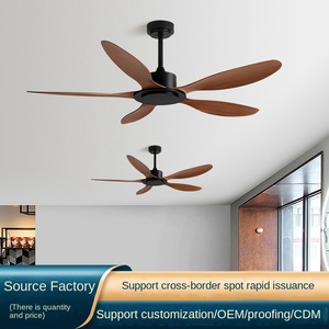 Thương mại Retro Acrylic ABS quạt trần nhà hàng sử dụng yên tĩnh hoạt động ánh sáng miễn phí thiết kế tường/điều khiển từ xa Bắc Âu 42-56 - Product Image 2