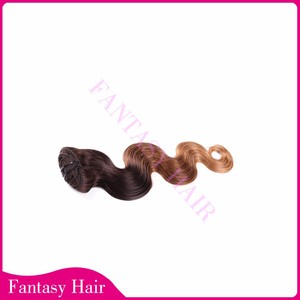 100% cabello humano full ends 8set ombre color pelo clip <span class=keywords><strong>en</strong></span> la extensión <span class=keywords><strong>del</strong></span> cabello - Product Image 4