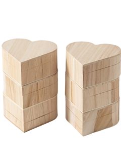 Boîte <span class=keywords><strong>en</strong></span> <span class=keywords><strong>bois</strong></span> naturel <span class=keywords><strong>en</strong></span> forme de cœur avec couvercle <span class=keywords><strong>à</strong></span> charnières, boîte <span class=keywords><strong>à</strong></span> <span class=keywords><strong>bijoux</strong></span> <span class=keywords><strong>en</strong></span> <span class=keywords><strong>bois</strong></span> vierge <span class=keywords><strong>en</strong></span> forme de cœur pour cadeau de demande <span class=keywords><strong>en</strong></span> mariage, emballage artisanal DIY - Product Image 3