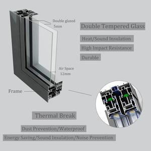 Fenêtre <span class=keywords><strong>de</strong></span> balcon coulissante intelligente en aluminium et verre, insonorisée, électrique, verticale et rétractable - Product Image 4
