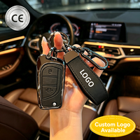 Étui de clé en cuir de qualité supérieure, cadre en métal chromé, coque de clé de voiture, 2 3 4 5 6 boutons, anti-rayures pour Toyota Hilux, housse de clé en métal