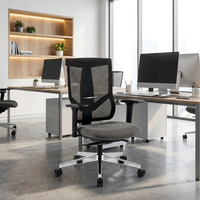 Chaise de bureau ergonomique de direction moderne et luxueuse en maille avec soutien lombaire