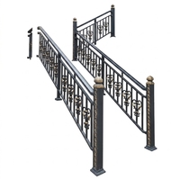 Rampe en aluminium moderne résistante à la rouille, balustrade de style européen classique sur mesure pour villa, escalier, balcon et terrasse - Résistante à l'eau
