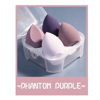 4 pièces maquillage éponge mélangeur beauté oeuf cosmétique bouffée fond de teint doux éponges poudre bouffée femmes maquillage accessoires outils de beauté