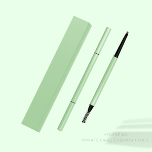 Stylo à sourcils rétractable OEM, <span class=keywords><strong>crayon</strong></span> à sourcils mince personnalisé, marron <span class=keywords><strong>foncé</strong></span> Beige - Product Image 5