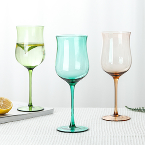 Ensemble cadeau de verres <span class=keywords><strong>à</strong></span> vin rouge personnalisés en gros, 440 ml/470 ml, avec bouchon, cristal coloré, cadeaux d'affaires durables et minimalistes, logo personnalisé - Product Image 2