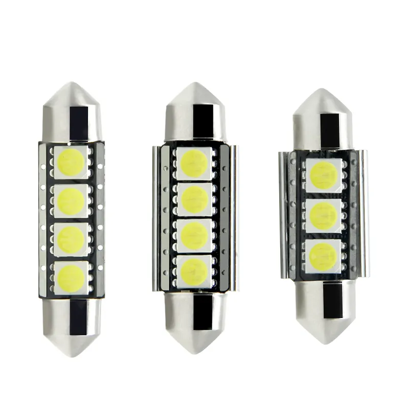 Canbus Error gratuito festoon led blanco led festoon bombillas del adorno del coche bombilla led