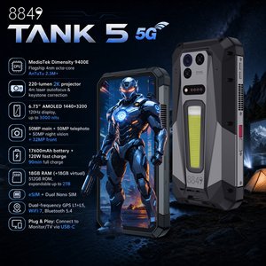 8849 TANK 5 Rugged Mobile Phone 5G <b>Android</b> 16 Esim Dimensity 9400 Amoled 17600mAh <b>Projector</b> Phone 18+512GB Night Vision WIFI 7 - Product Image 4