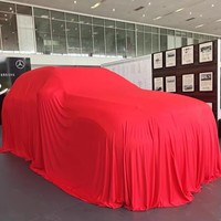 Housse de protection de luxe anti-poussière et anti-rayures en satin pour exposition automobile, tissu super doux, épaisseur 1,5 mil, ajustement universel pour salon automobile