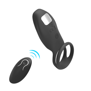 Mainan Seks Dewasa Silikon Lembut dengan Kontrol Remote yang Dapat Disesuaikan, Cincin Penis Bergetar Kuat untuk Pembesaran Penis Pria - Product Image 1