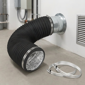 Vendita Diretta dalla Fabbrica, Tubo Flessibile in PVC Composito Personalizzato 127mm*6m, Tubo Trasparente per Ventilazione e Isolamento, Aria Condizionata 100mm*10m - Product Image 5
