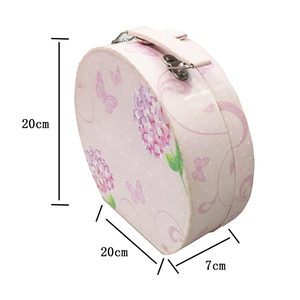 ZL Personalizzato Confezione regalo Rosa Valigia di Cartone Manico In Metallo Pulsante di Blocco Dei Monili Dei Capelli di Imballaggio Della Caramella Scatola di Cerimonia Nuziale di Stampa Del Fiore di Lusso - Product Image 6