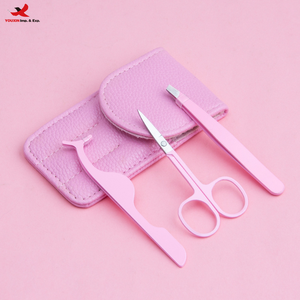 Juego de 3 Herramientas de Acero Inoxidable para Pestañas, Aplicador de Cejas, Tijeras para Pestañas, Pinzas, GZ RTS, Pedido Mixto al por Mayor - Product Image 1