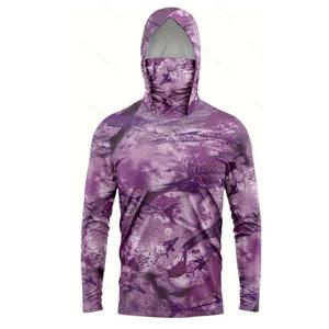 Benutzer definierte Quick Dry Anti-UV-Angel bekleidung Herren Langarm T-Shirts Polyester UPF50 Sonnenschutz Performance Angel hemden - Product Image 5