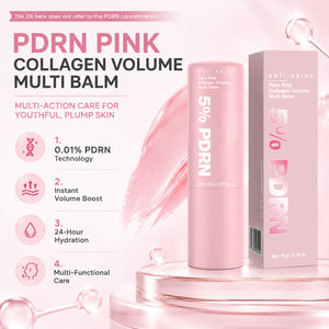 Bálsamo Multiusos de Colágeno Rosa PDRN 0.01% PDRN Antienvejecimiento, Efecto Rellenador Instantáneo, Hidratación 24H, Barra Facial para Líneas Finas - Product Image 3