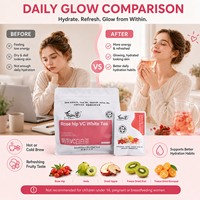 Thé blanc mélangé de qualité supérieure Rosa Roxburghii sans caféine, thé santé en sachets, rafraîchissant, soin de la peau, thé aux herbes