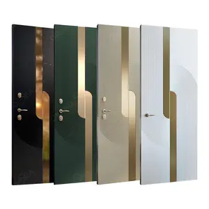 Portes <span class=keywords><strong>d</strong></span>'<span class=keywords><strong>entrée</strong></span> modernes en aluminium coulé, à simple ou <span class=keywords><strong>double</strong></span> battant, en acier de sécurité, antivol, <span class=keywords><strong>prix</strong></span> <span class=keywords><strong>d</strong></span>'usine - Product Image 1