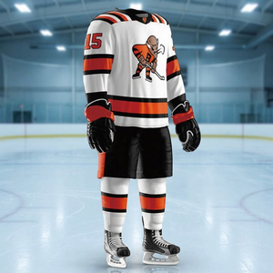 Uniforme de Hockey sobre Hielo para Equipo, Diseño 2026, MOQ Bajo, 100% Poliéster Transpirable, Venta Caliente - Product Image 1