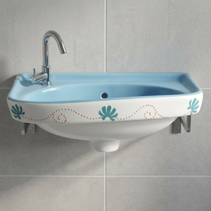 Small White Ceramic Wall Hung Wash Basin Compact Corner Hand Wash Sink for Hotel Villa Commercial Bathroom Projects - Product Image 6