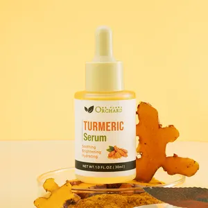 Custom Logo Private Label Turmeric Serum Lighten Skin Tone And Fade Spots Turmeric Serum