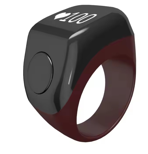 2026 Wholesale IQIBLA Smart Tasby Ring Digital Counter Prayer Time Reminder App Control Muslim Waterproof Alarm Clock Plastic