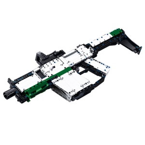 Bloques de construcción de modelo de pistola Sluban B1356, ensamblaje de rompecabezas de plástico, pistola de simulación, submáquina, pistola militar, ladrillos de juguete - Product Image 1