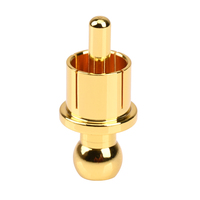 ATAUDIO Capuchon RCA plaqué or de haute qualité Connecteur Phono à court-circuit Prise jack de blindage Capuchons de protection RCA en cuivre
