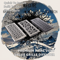 Grille d'aération en acier robuste |   Diffuseur d'air de plafond avec pales réglables