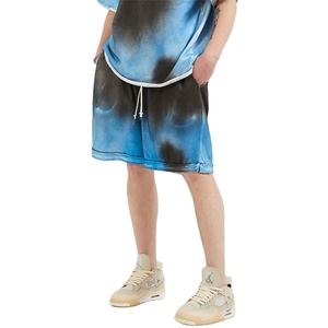 ชุดสั้นสำหรับผู้ชาย,เสื้อยืดมาใหม่ล่าสุดพร้อมกางเกงขาสั้นแบบสั่งทำสีระเหิดสำหรับฤดูร้อน - Product Image 1